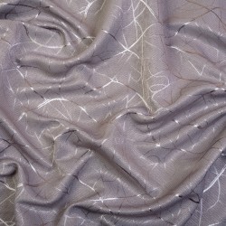 Ткань Блэкаут для штор светозатемняющая 75% &quot;Ледовое тиснение цвет Серый&quot; (на отрез)  в Находке