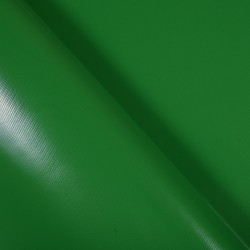 Ткань ПВХ 450 гр/м2, Зелёный (Ширина 160см), на отрез  в Находке