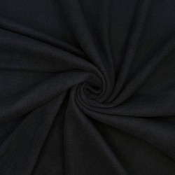 Флис Односторонний 130 гр/м2, цвет Черный (на отрез)  в Находке