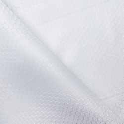Ткань Оксфорд 300D PU Рип-Стоп СОТЫ, цвет Белый (на отрез)  в Находке