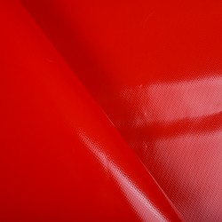 Ткань ПВХ 450 гр/м2, Красный (на отрез)  в Находке