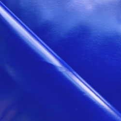 Ткань ПВХ 450 гр/м2, Синий (Ширина 160см), на отрез  в Находке