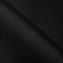 Прорезиненная ткань Оксфорд 600D ПВХ, Черный  в Находке, 340 г/м2, 359 руб