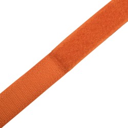 Контактная лента 25мм цвет Оранжевый (велькро-липучка, на отрез)  в Находке