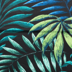 Интерьерная ткань Дак (DUCK), принт &quot;Тропические листья&quot; (на отрез)  в Находке