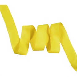 Окантовочная лента-бейка, цвет Жёлтый 22мм (на отрез)  в Находке